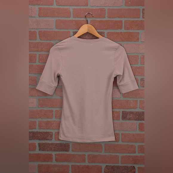 2/$5 Sale - Half Sleeve Spandex Tee - Mauve - Picture 7 of 9